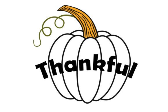 Thankful Pumpkin Sublimation, Fall PNG